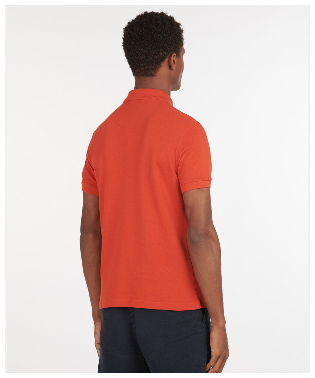 Men's Barbour Sports Polo 215G - Paprika