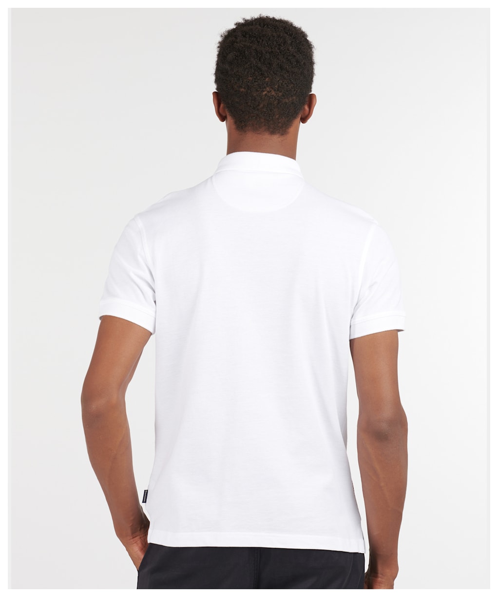 Men’s Barbour Blaine Polo Shirt - White