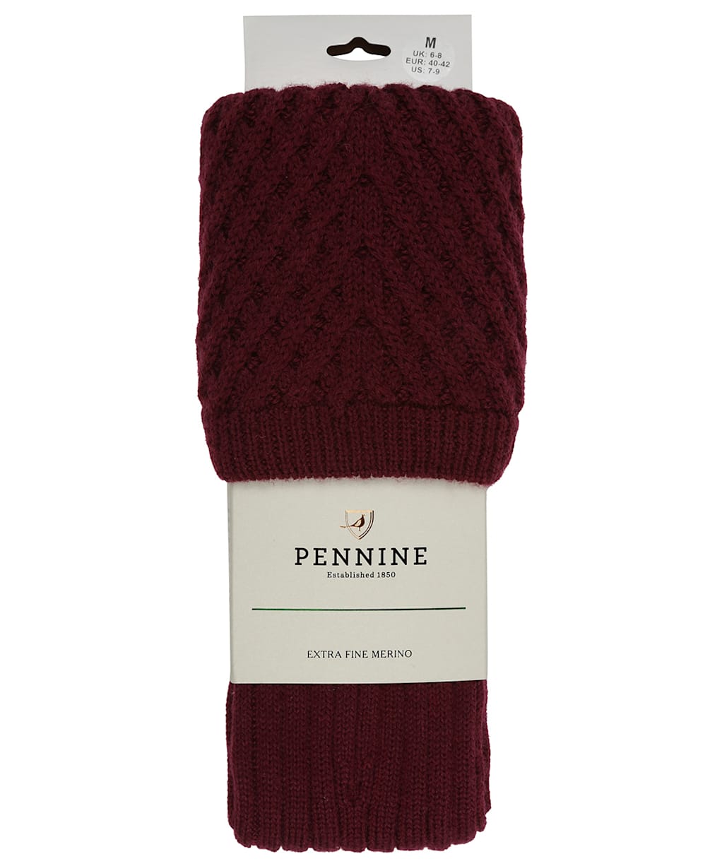 Pennine Chelsea Socks - Burgundy