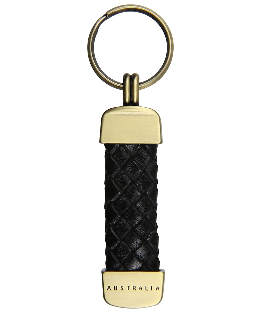R.M. Williams Brass Key Ring - Black
