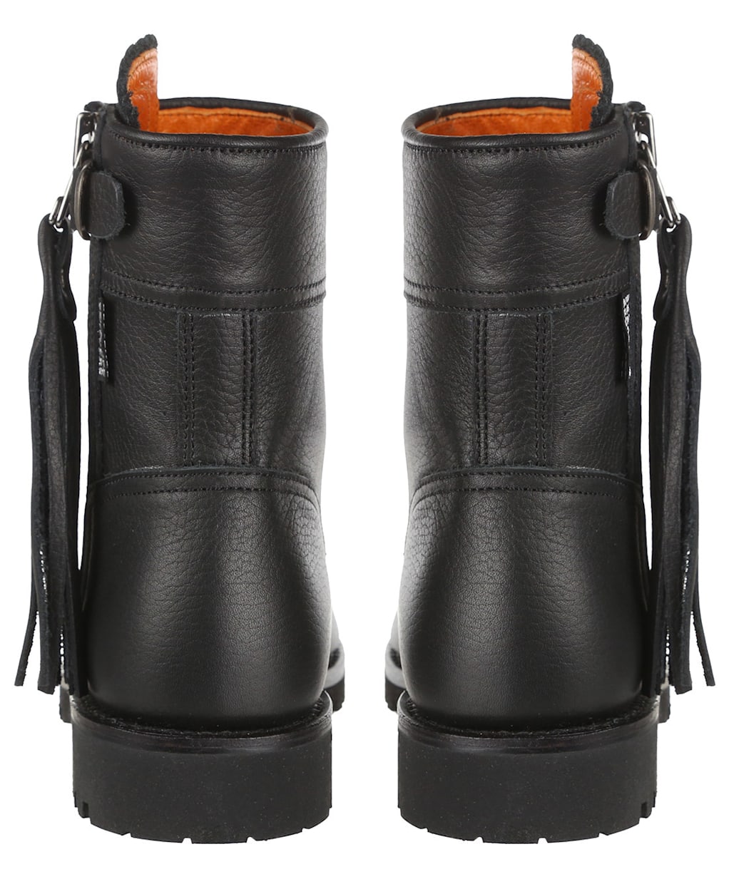 Women’s Penelope Chilvers Cropped Leather Tassel Boot - Black