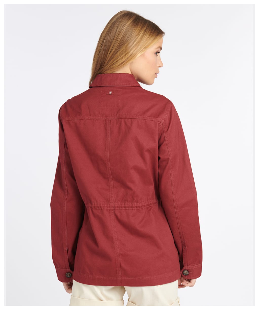 Women’s Barbour Saltwater Overshirt - Mulberry