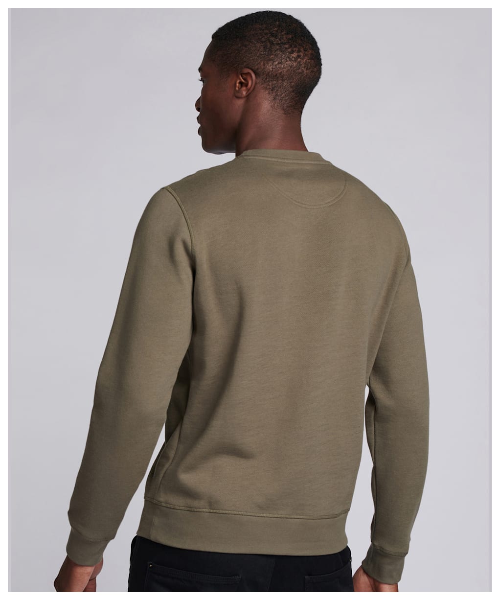 Men's Barbour International Large Logo Sweater - DUSKY KHAKI