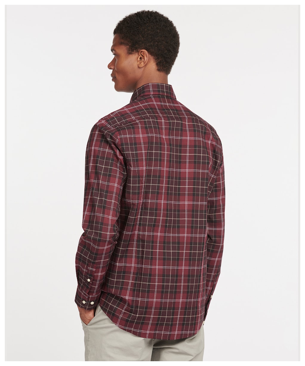 Men’s Barbour Wetherham Tailored Shirt - WINTER RED