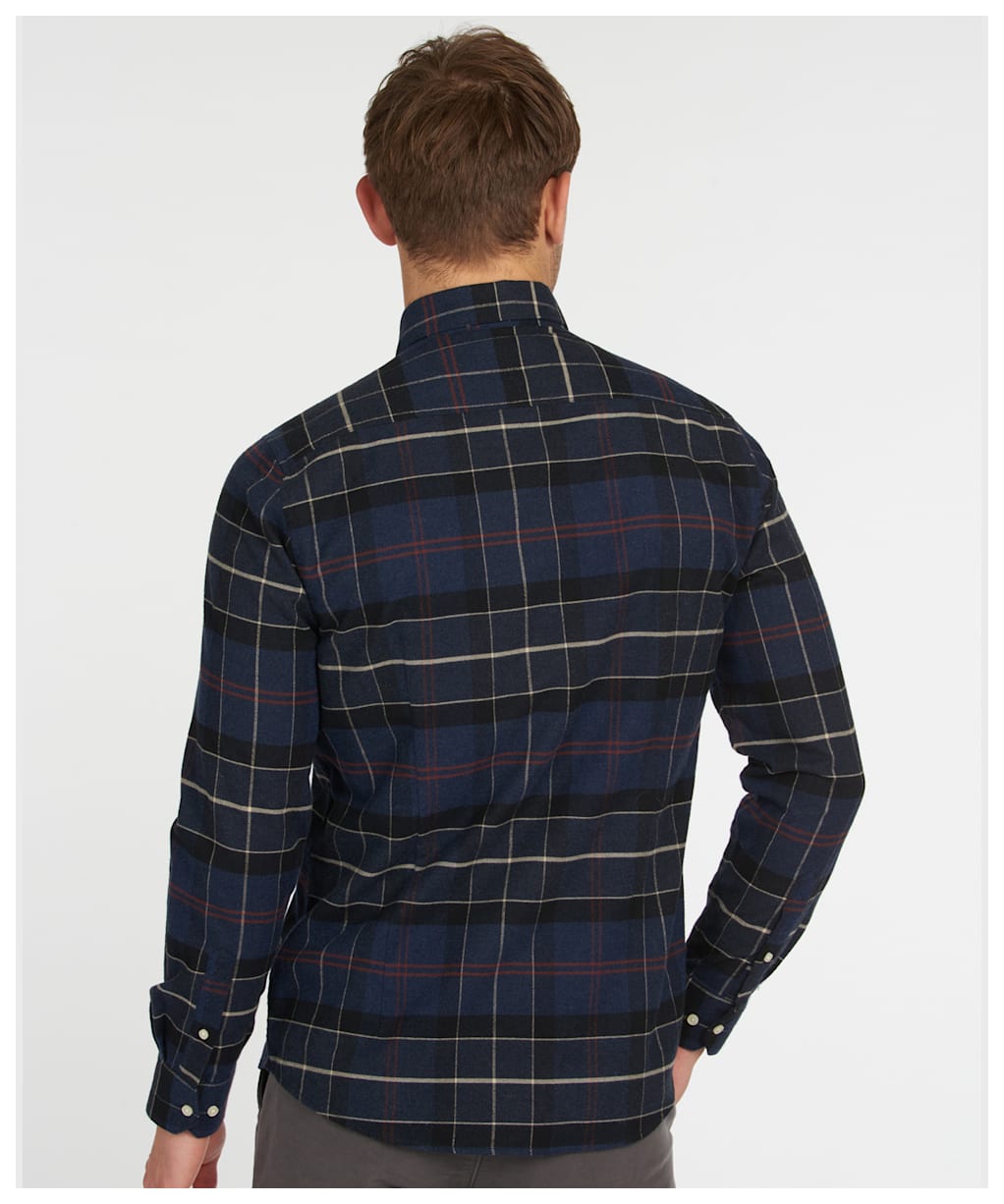 Men’s Barbour Lutsleigh Shirt - NAVY MARL CHECK