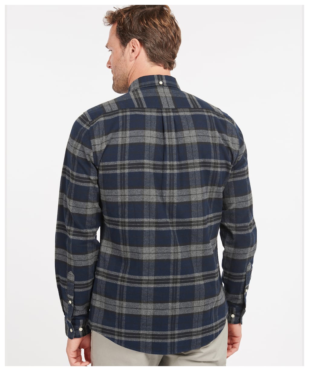 Men’s Barbour Betsom Tailored Shirt - Grey Marl Check