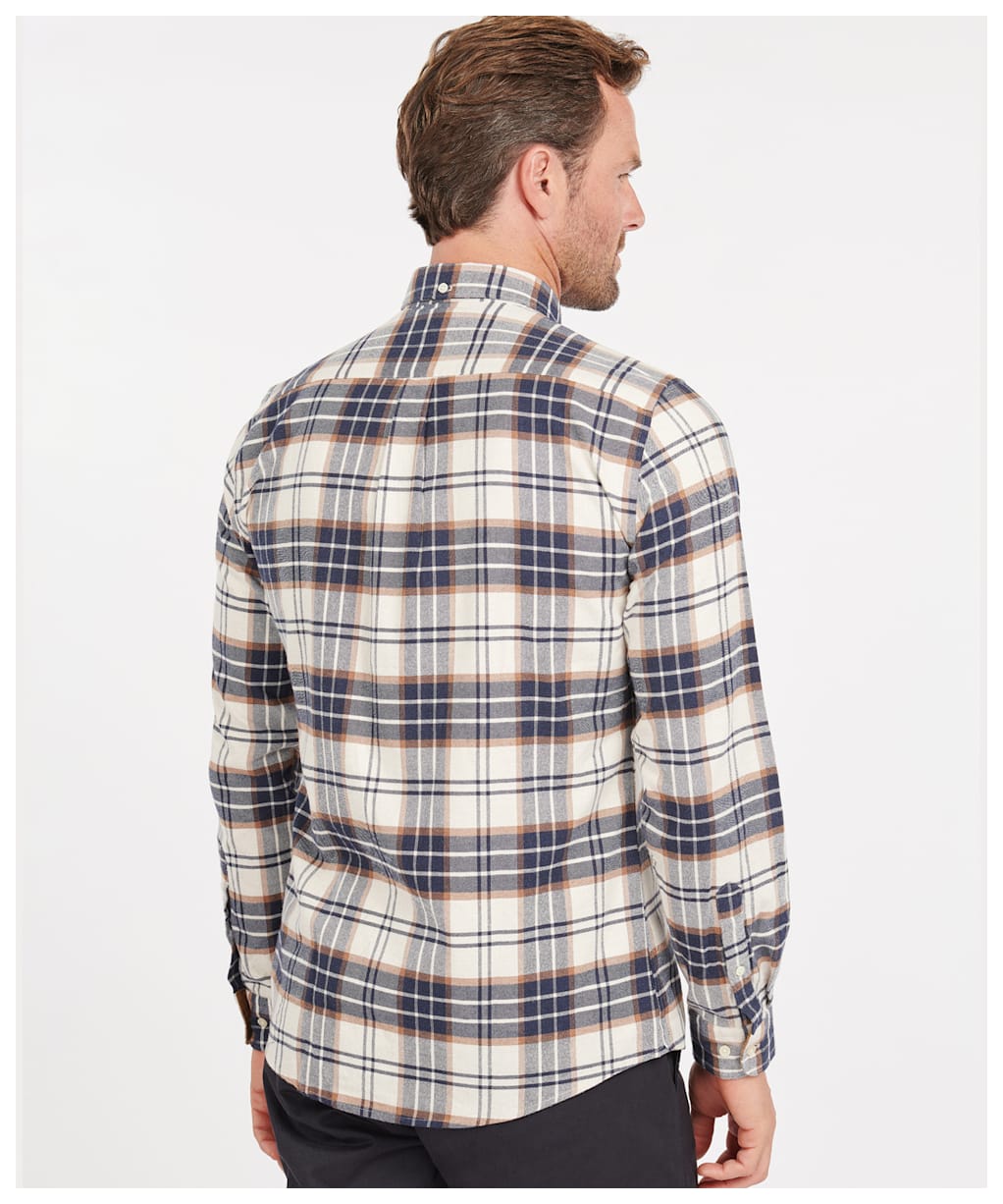 Men’s Barbour Portdown Tailored Shirt - Ecru Check