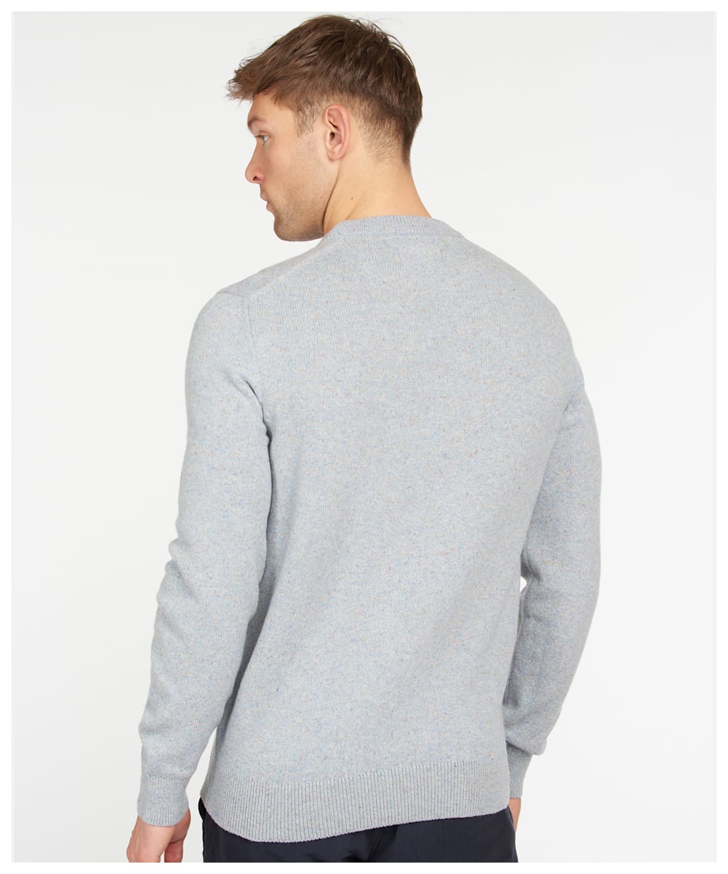 Men's Barbour Tisbury Crew Neck Sweater - Sky Blue