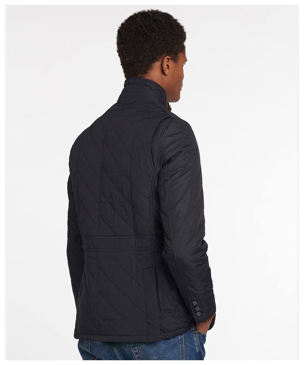 Men's Barbour Lutz Quilted Jacket - Navy