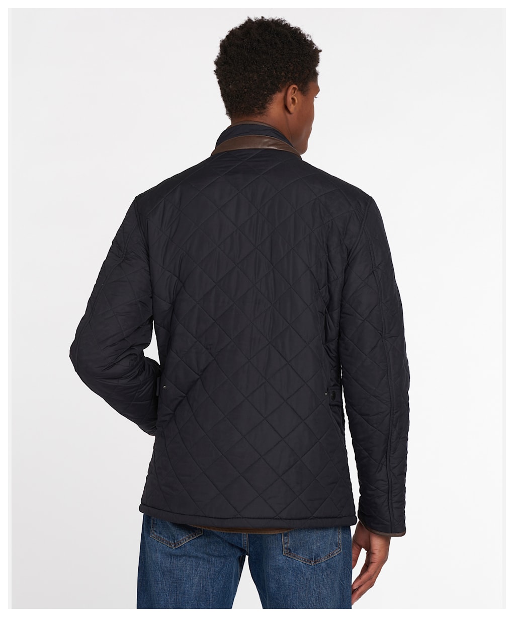 Men's Barbour Powell Quilted Jacket - Navy