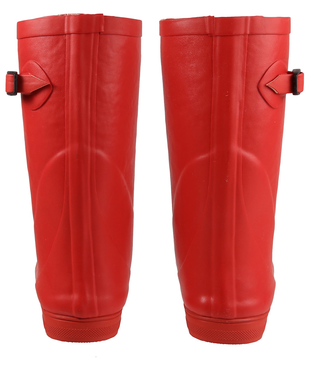 Children's Aigle Woodypop Fur 2 Wellies - Cherry