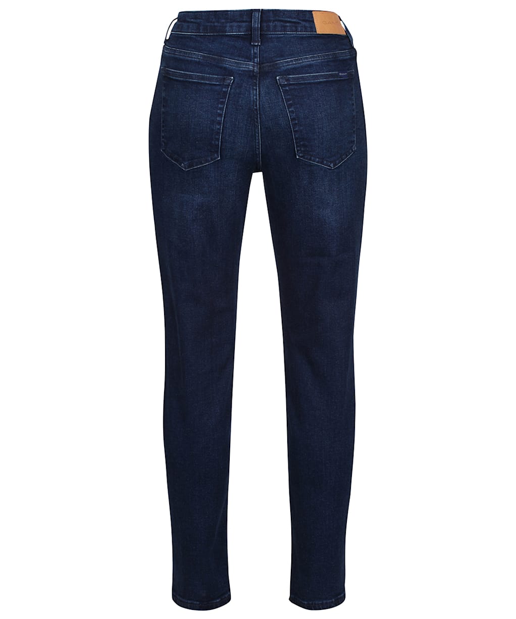 Women’s GANT Farla Crop Jeans - Dark Blue Worn In