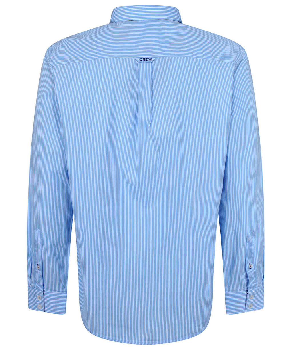 Men’s Crew Clothing Classic Micro Stripe Shirt - Sky