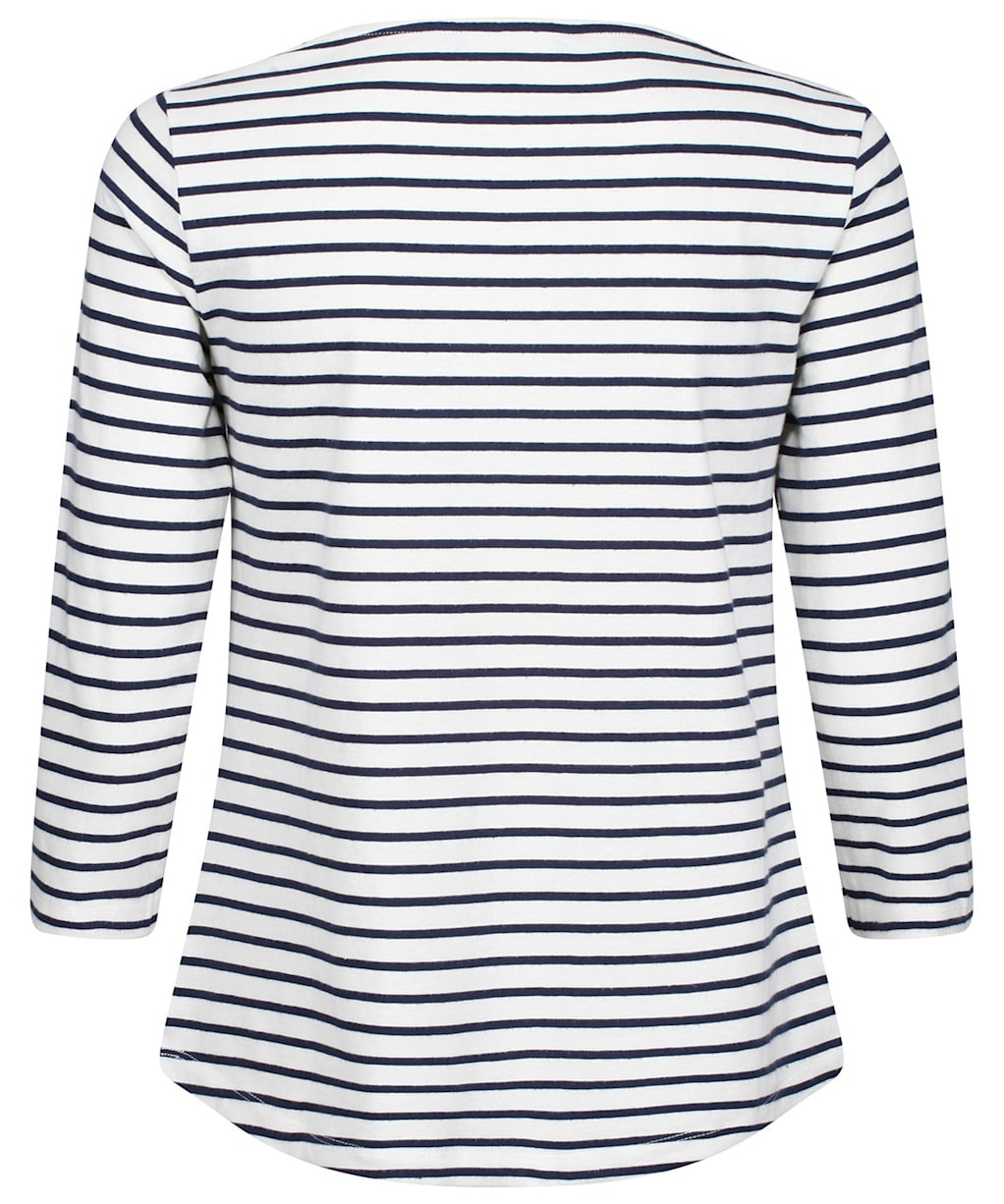Women’s Crew Clothing Essential Breton Top - White/Navy