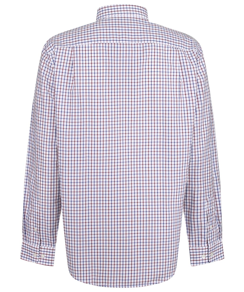 Men’s R.M. Williams Collins Shirt - Navy / Burgundy / White