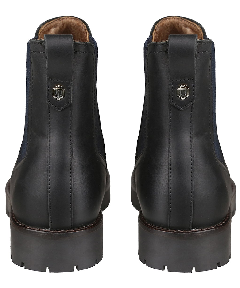 Women’s Fairfax & Favor Sheepskin Boudica Ankle Boot - Black Leather
