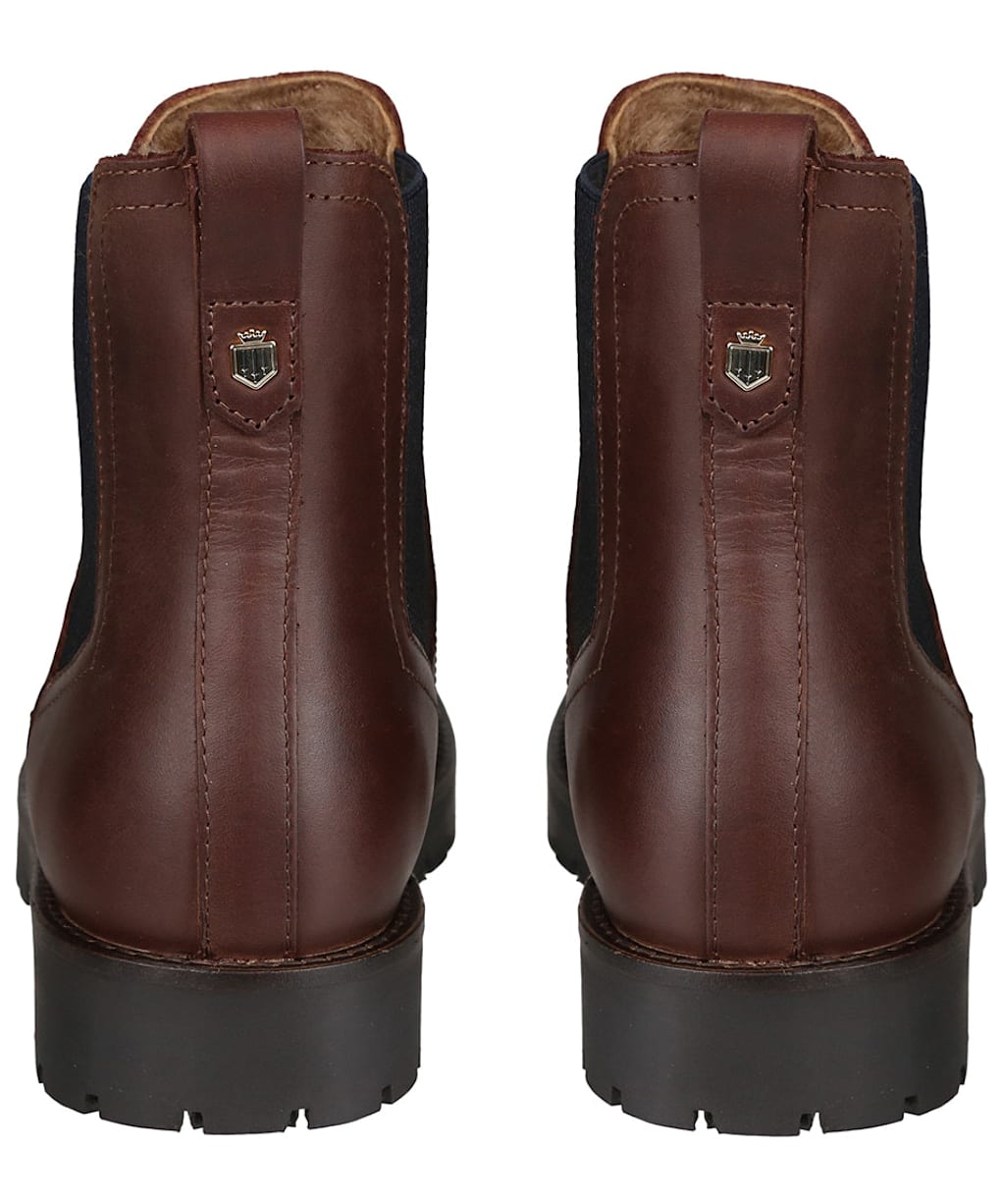 Women’s Fairfax & Favor Sheepskin Boudica Ankle Boot - Mahogany Leather