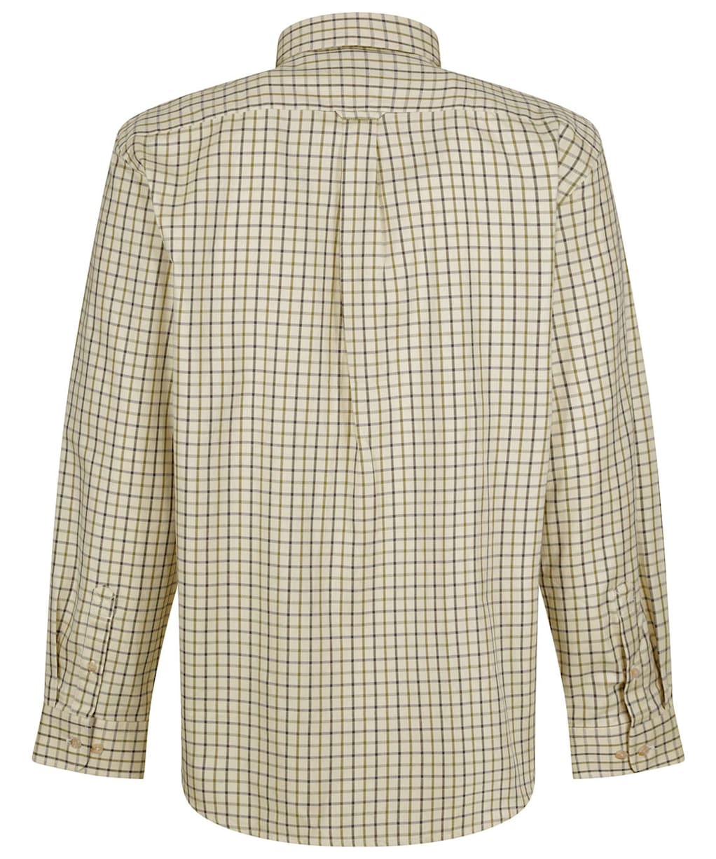 Men's Barbour Sporting Tattersall Shirt - Long Sleeve - NAVY/OLIVE 2