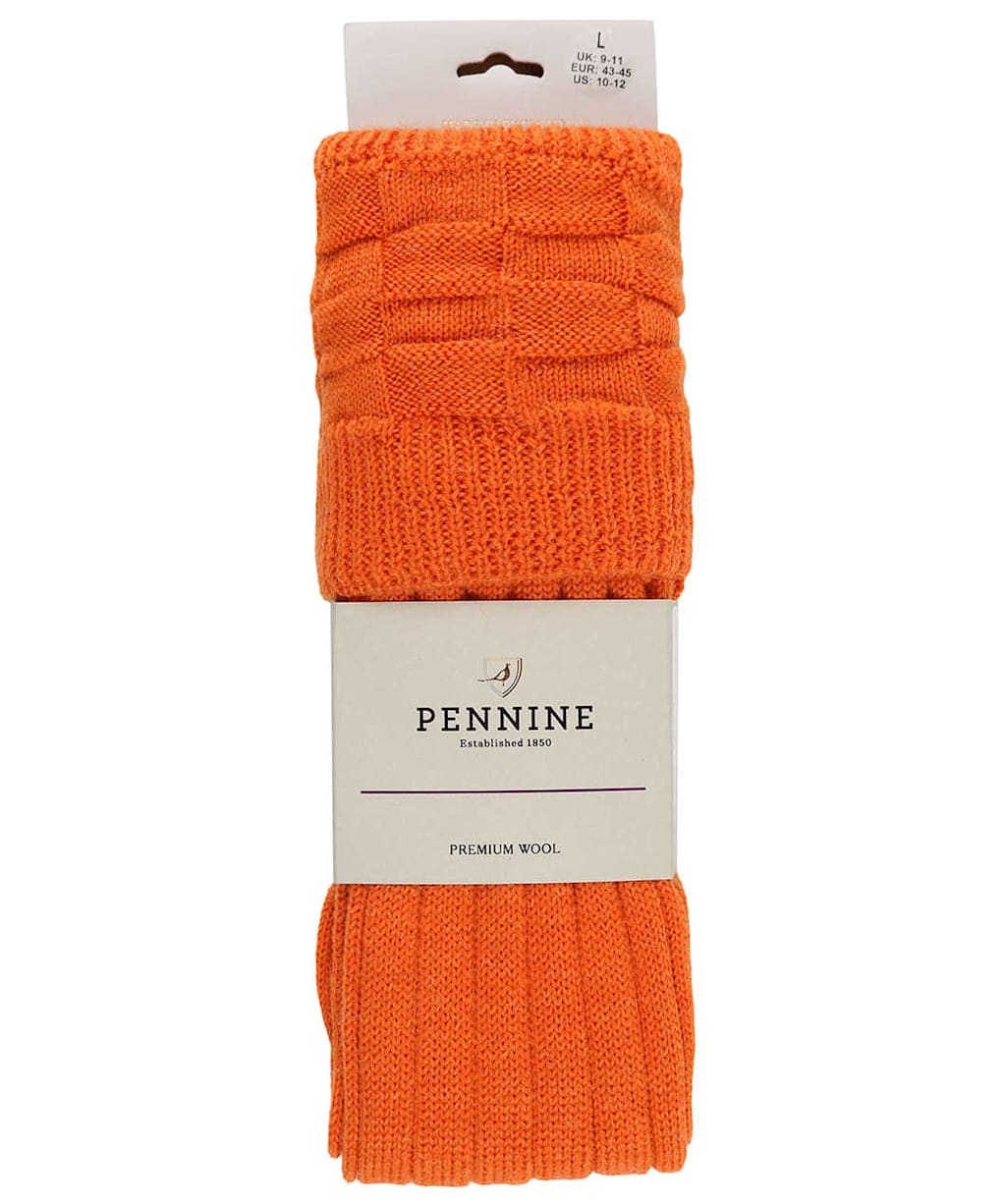 Pennine Portland Wool Socks - Spice