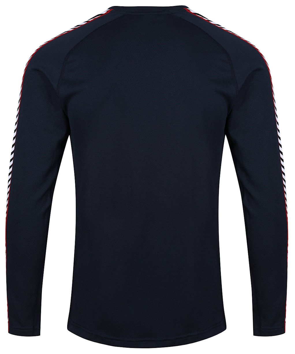 Men’s Helly Hansen Lifa Active Stripe Crew Baselayer - Navy
