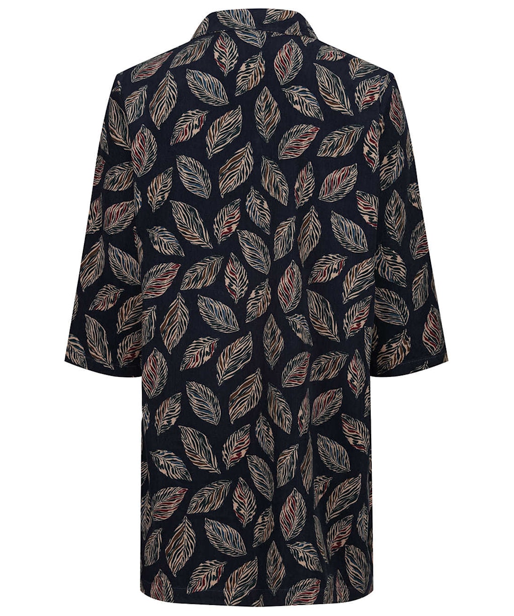 Women's Seasalt Cobland Tunic - Ripple Leaves Dark Night