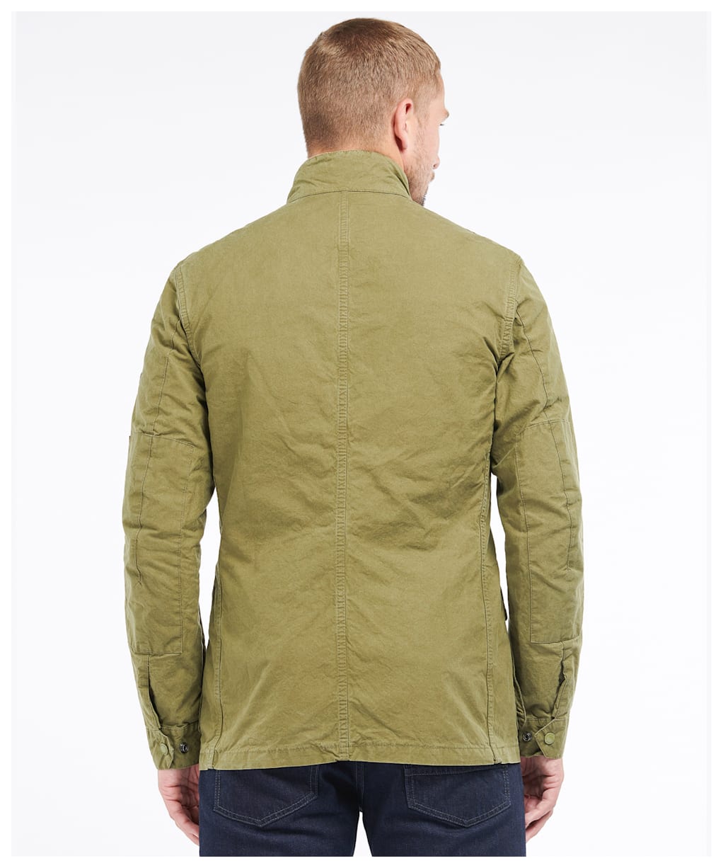 Men's Barbour International Summer Wash Duke Casual Jacket - Dusky Green