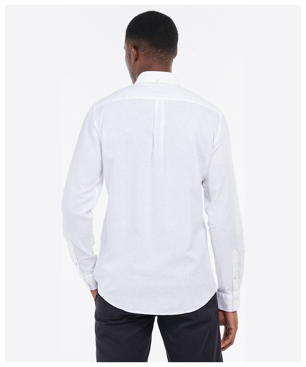 Men's Barbour Nelson Tailored Shirt - White