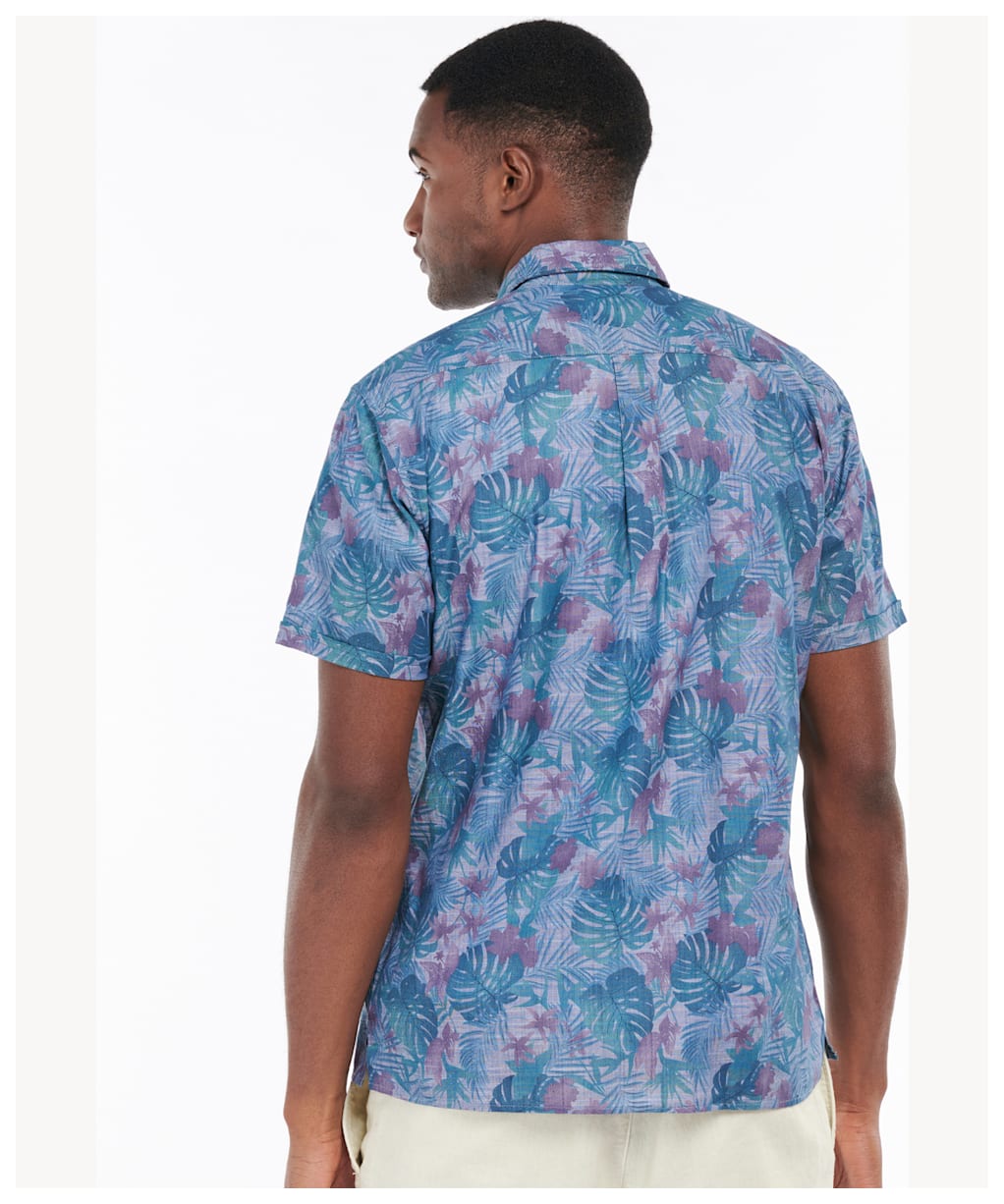 Men's Barbour Dunford S/S Summer Shirt - Chambray Blue