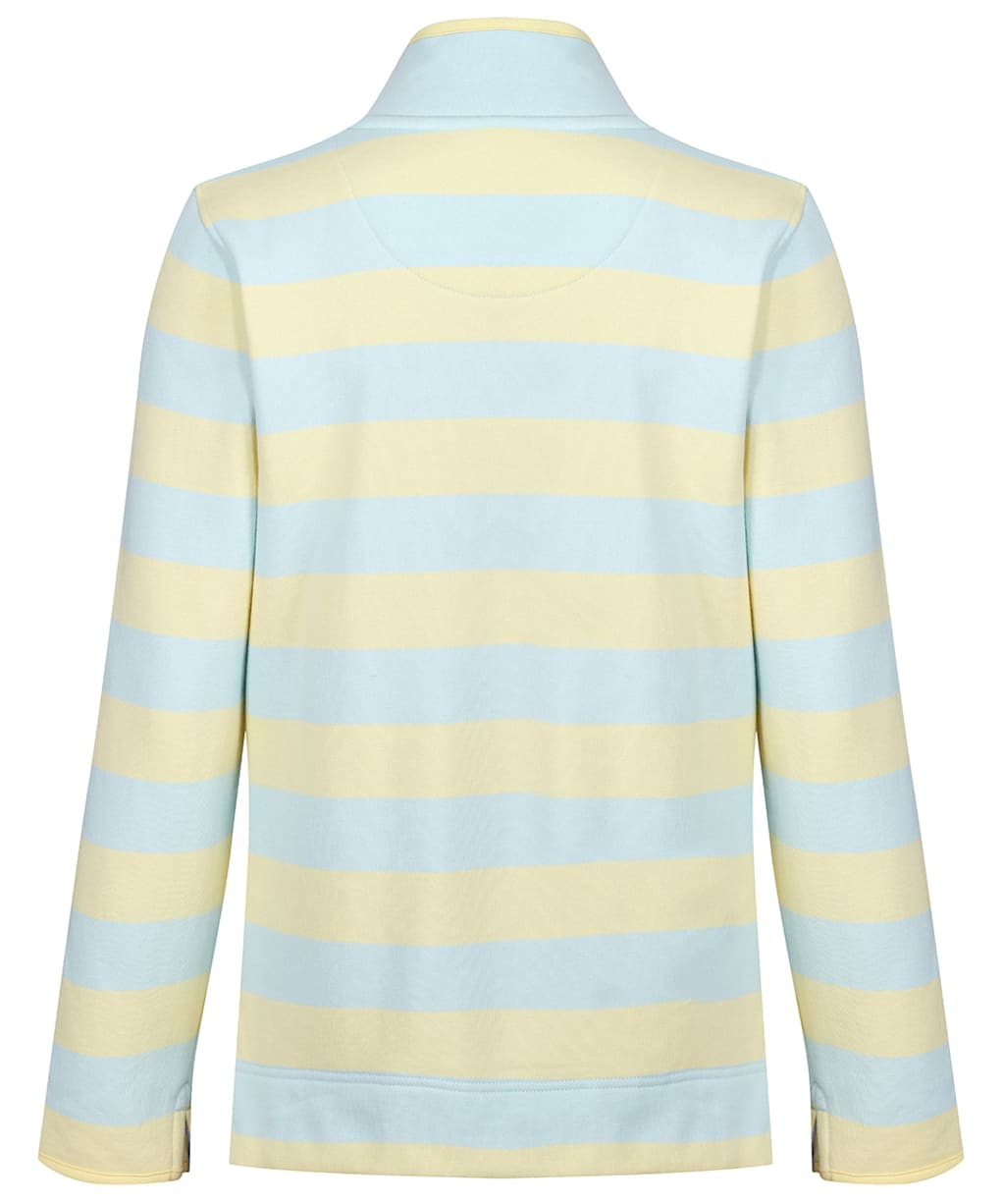 Women’s Crew Clothing Half Button Sweater - Blue / Yellow