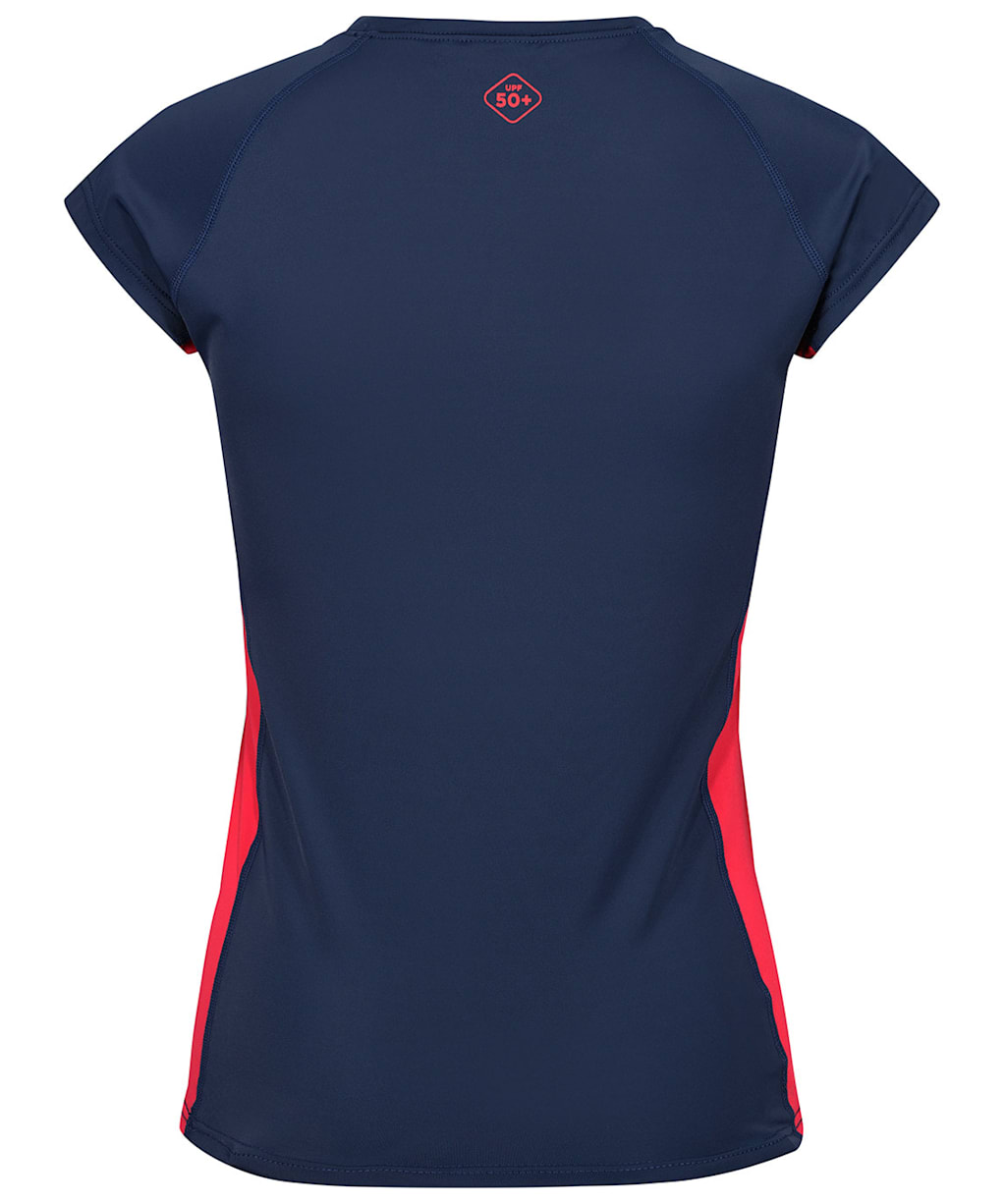 Women’s Jobe Rash Guard Short Sleeve V-Neck - Midnight Blue