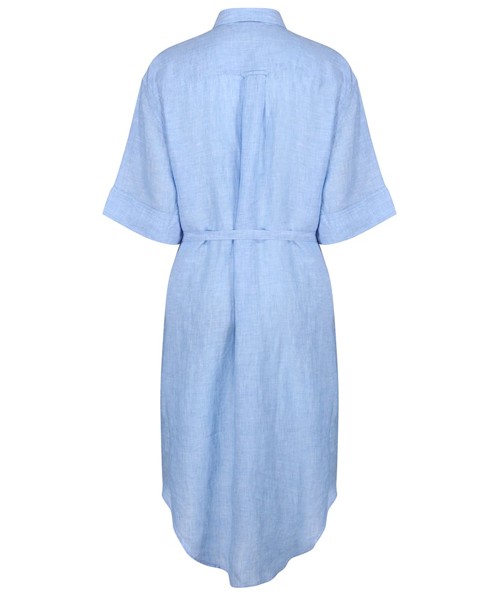 Women’s GANT Linen Chambray Shirt Dress - Silver Lake Blue