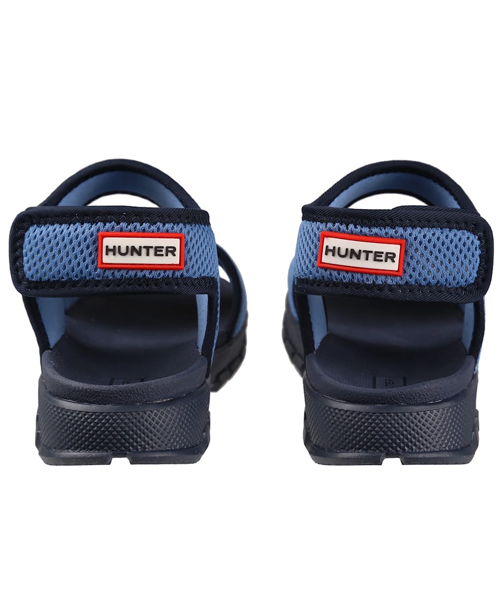 Kids Hunter Original Mesh Outdoor Walking Sandals - Stornoway Blue / Navy