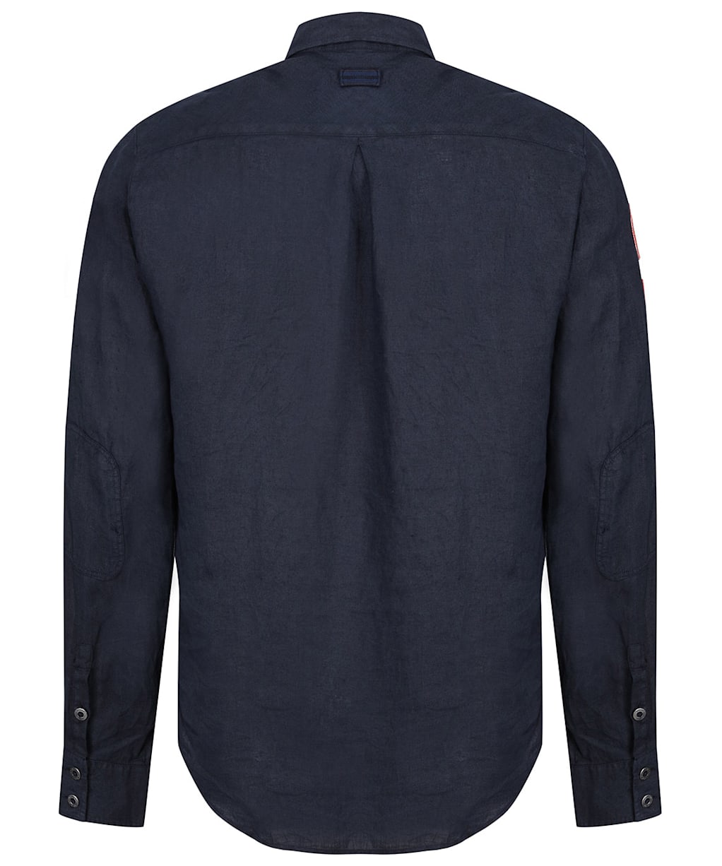 Men’s Amundsen Safari Linen Shirt - Faded Navy