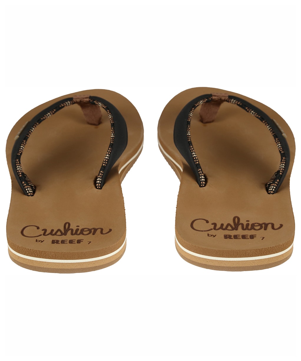 Women’s Reef Cushion Sands Flip Flops - Black / Tan