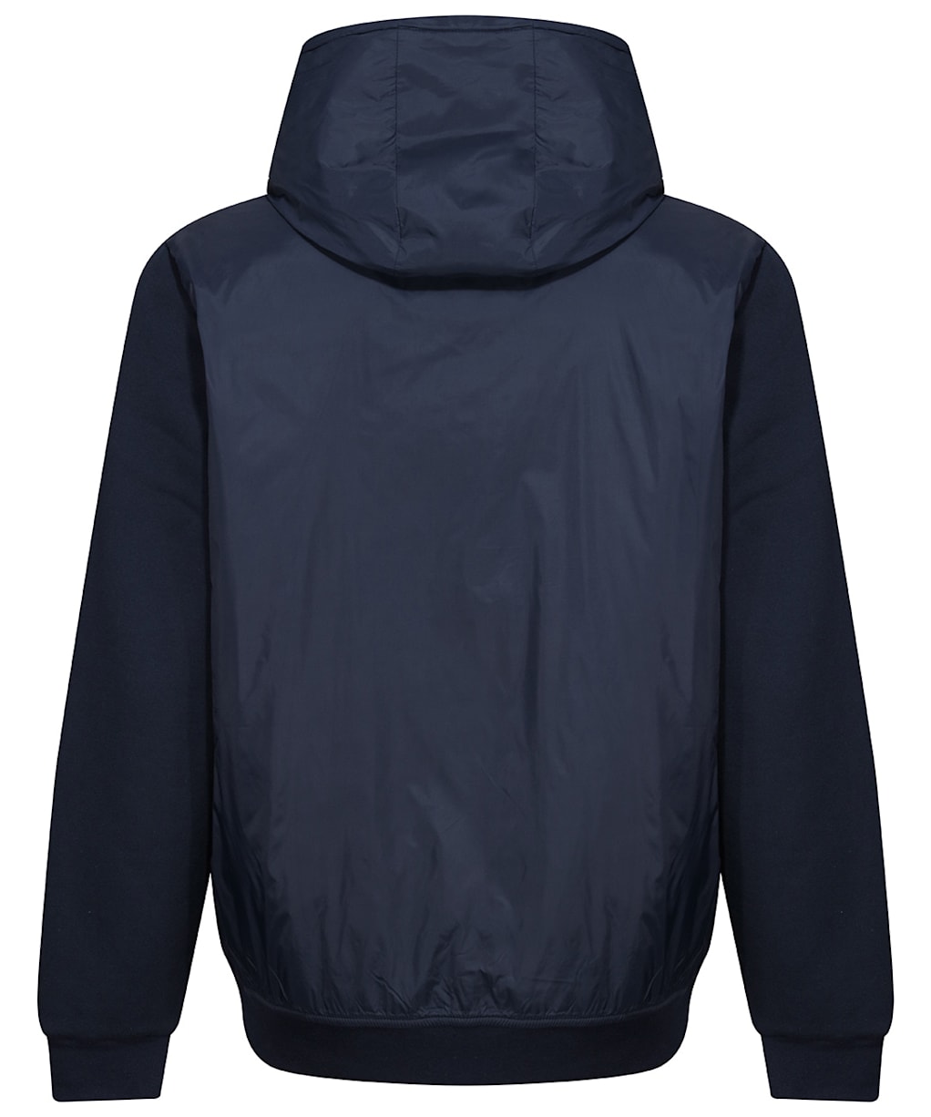 Men’s Crew Clothing Hybrid Hoody Sweater Jacket - Heritage Navy