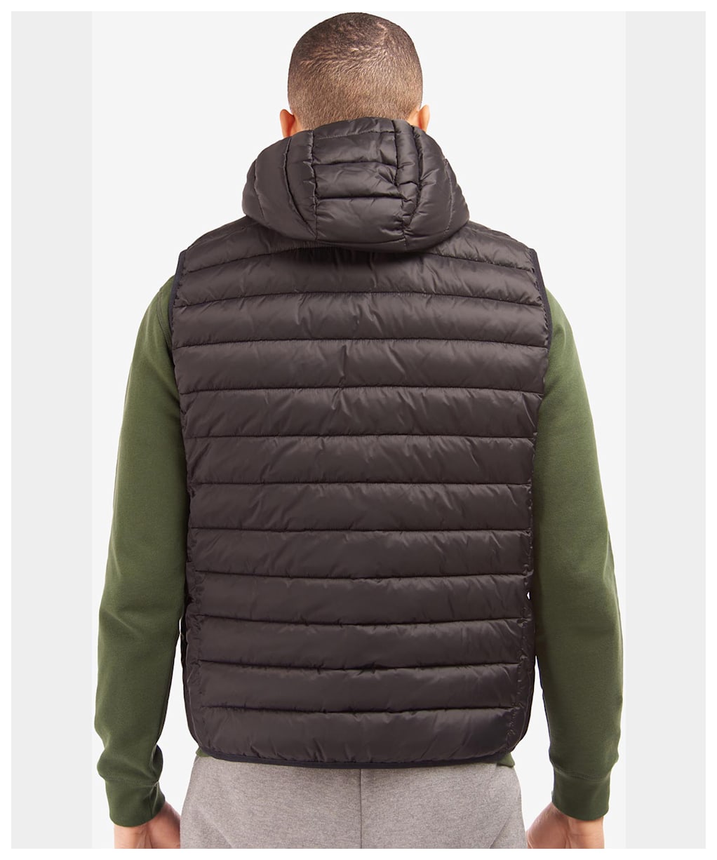 Men’s Barbour International Racer Ousten Hooded Gilet - Black