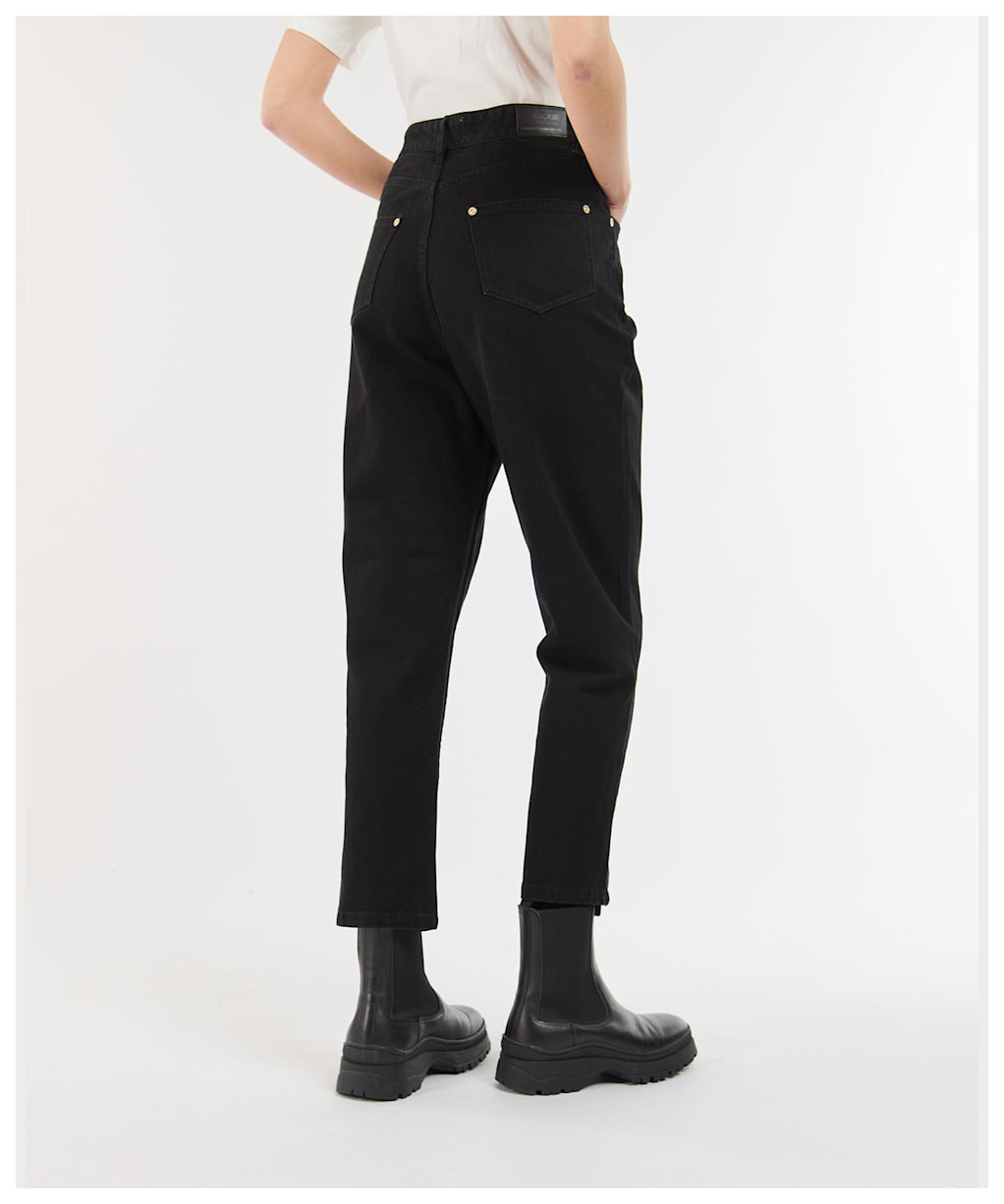 Women's Barbour International Garcia High Rise Jean - Black