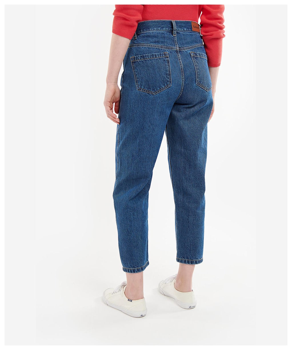 Women's Barbour Westbury Barrel Leg Jeans - Original Wash