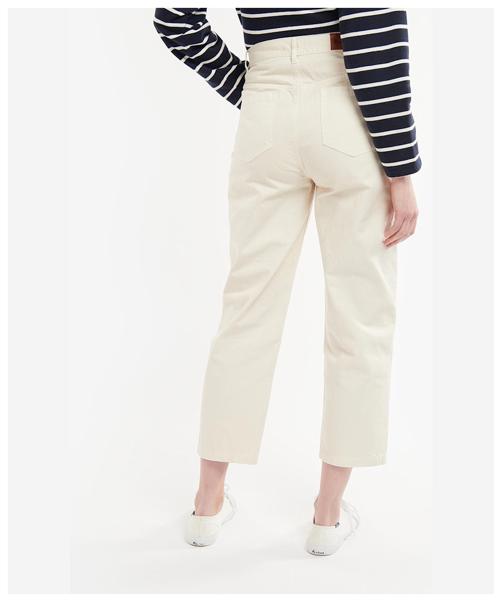 Women's Barbour Westbury Barrel Leg Jeans - Ecru