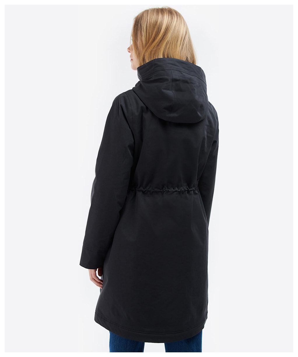 Women's Barbour Bowlees Waterproof Jacket - Dark Navy / Dress Tartan