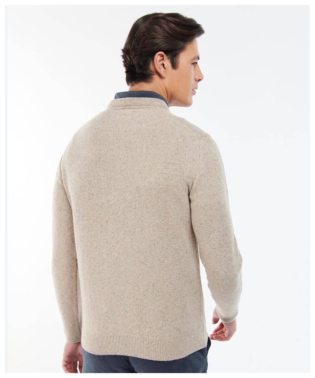 Men's Barbour Tisbury Crew Neck Sweater - Stone