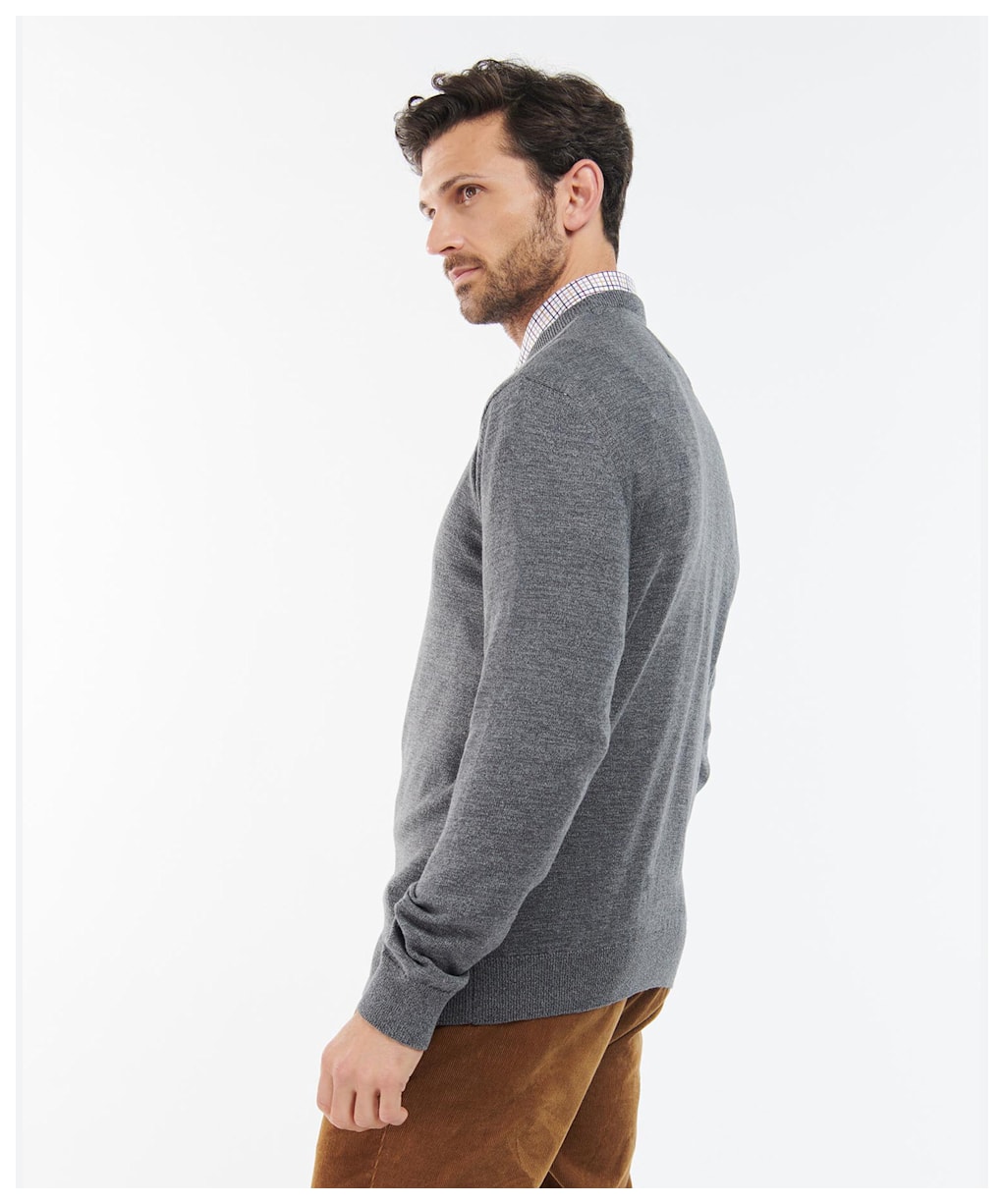 Men's Barbour Firle Crew Sweatshirt - Grey Marl