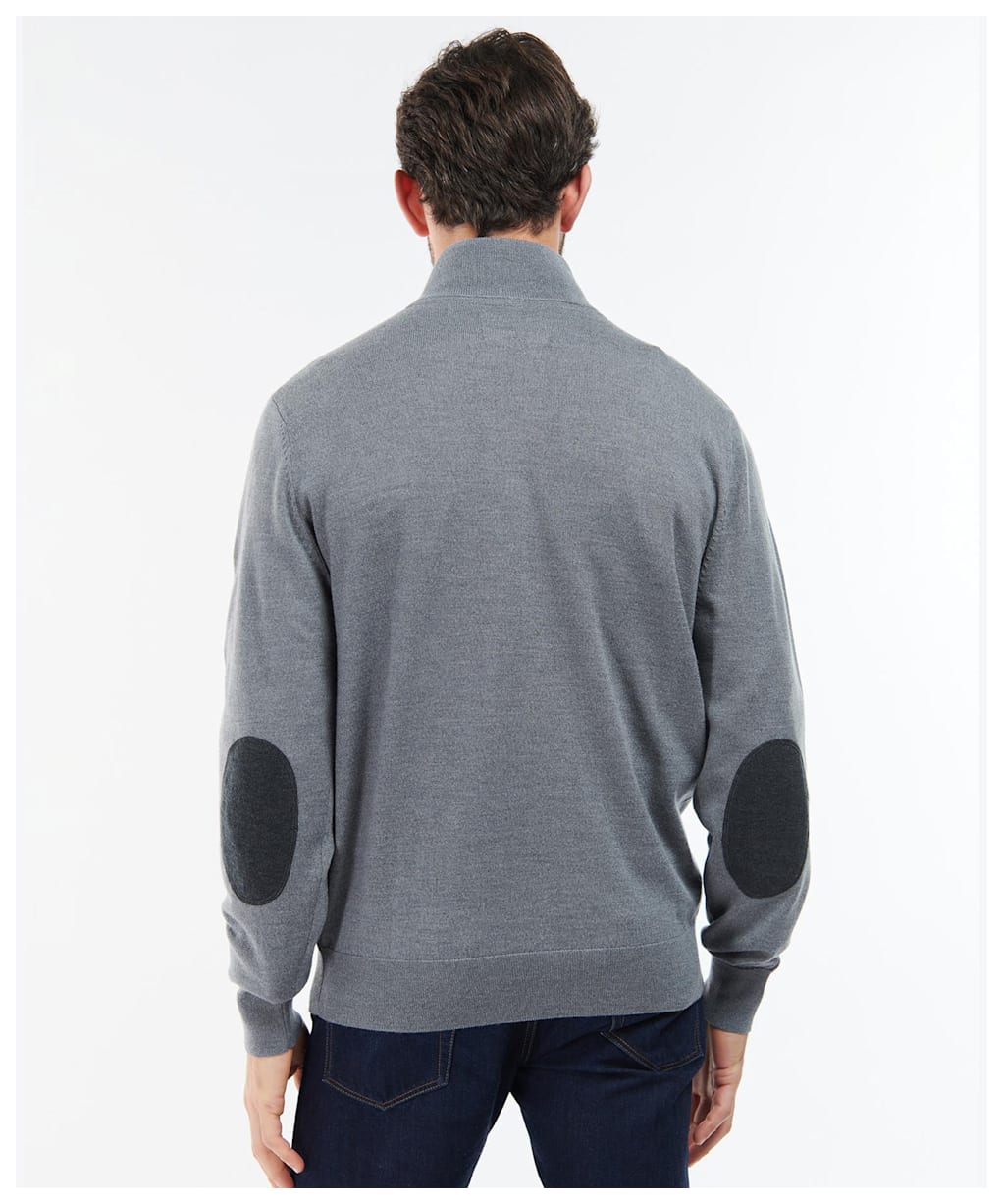 Men's Barbour Loyton Merino Half Zip Sweatshirt - Grey Marl