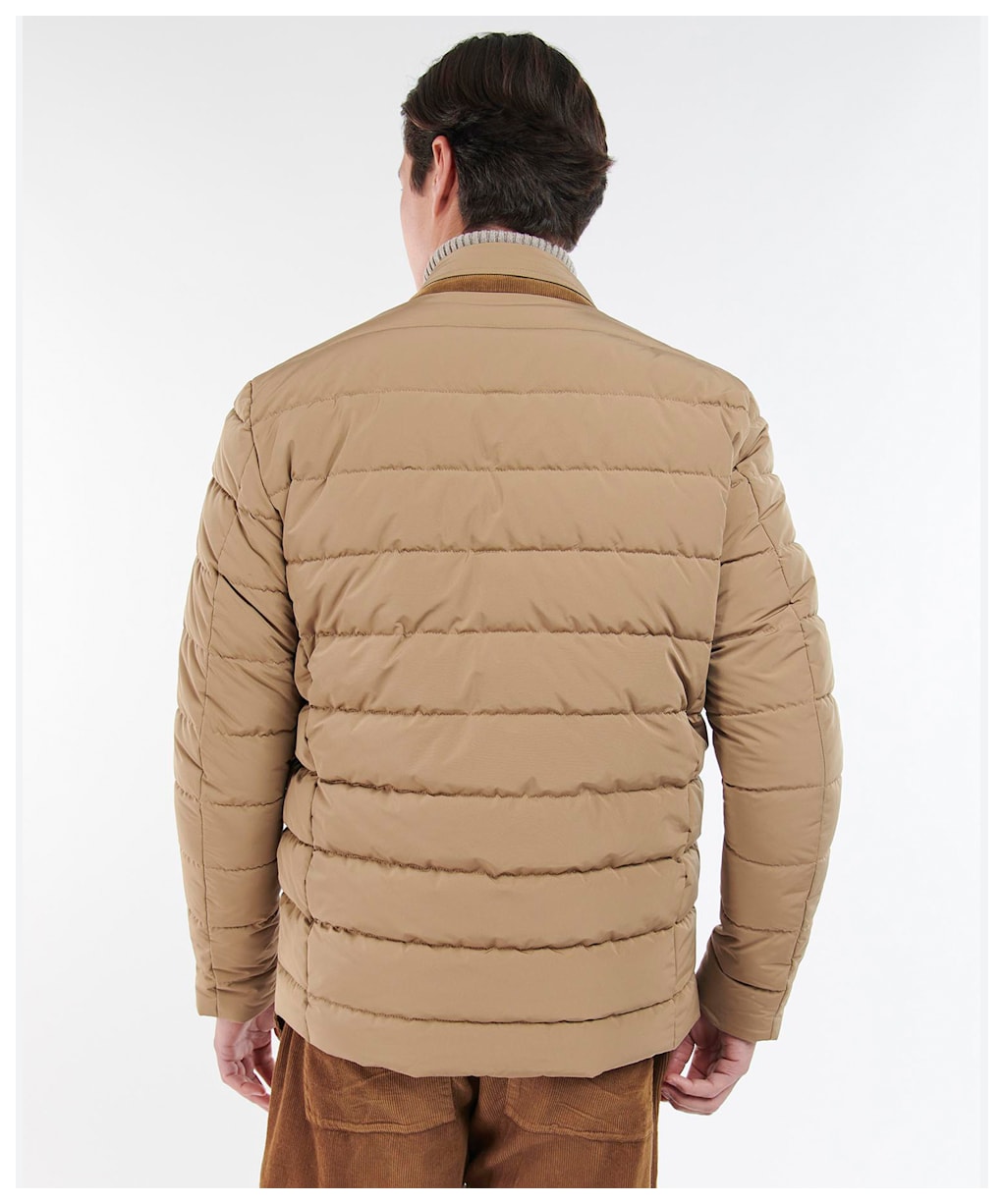 Men's Barbour Canning Quilted Jacket - SAND/GREY STONE