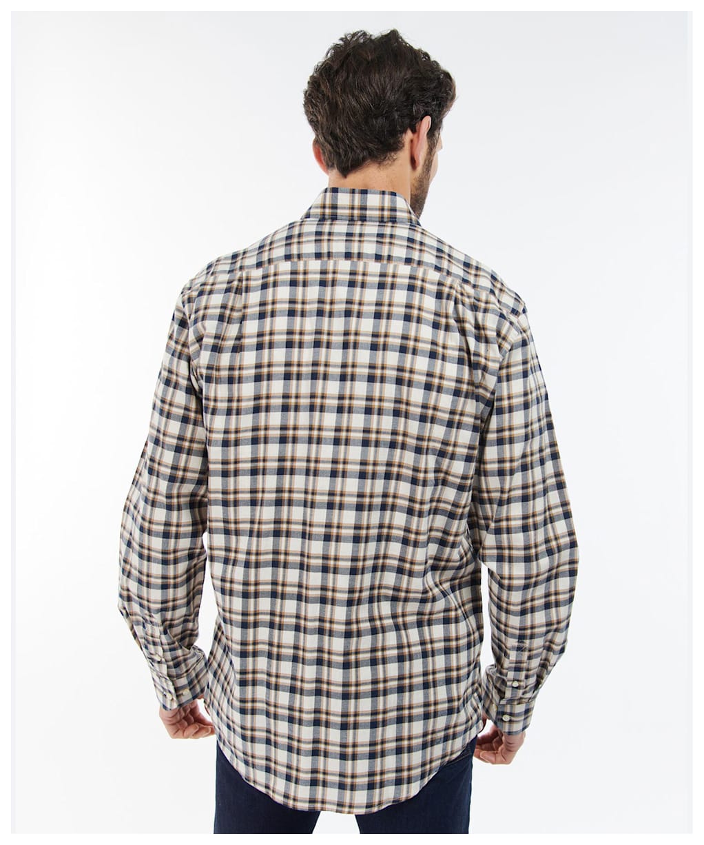 Men's Barbour Turville Regular Fit Shirt - Ecru Marl