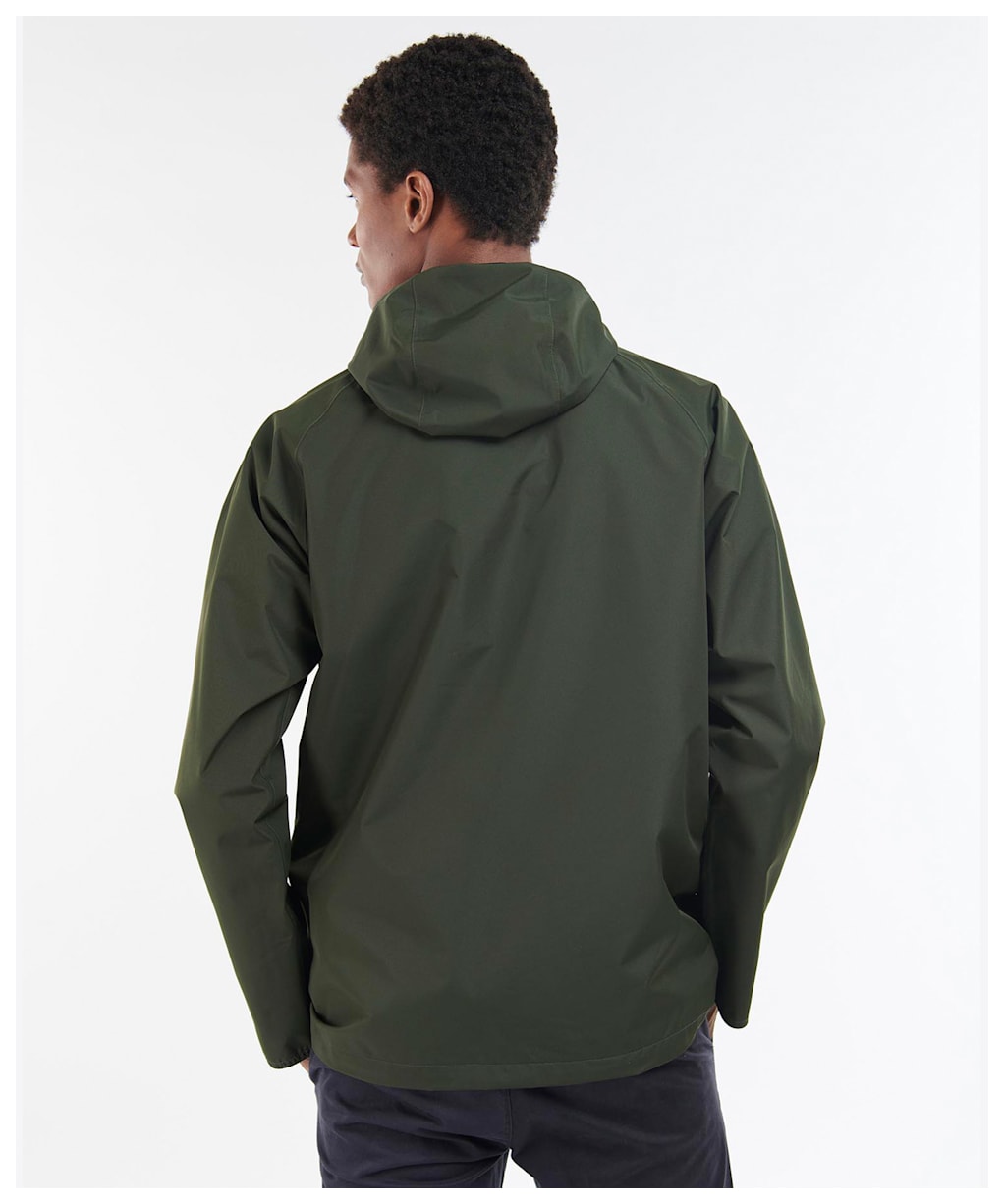 Men's Barbour Hooded Domus Waterproof Jacket - SAGE/CLASSIC