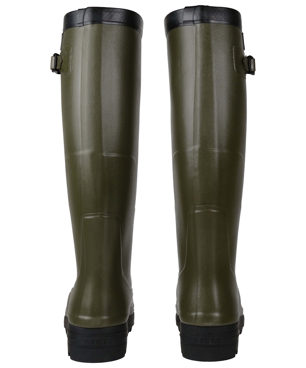 Aigle Benyl XL Wide Calf Wellington Boots - Khaki
