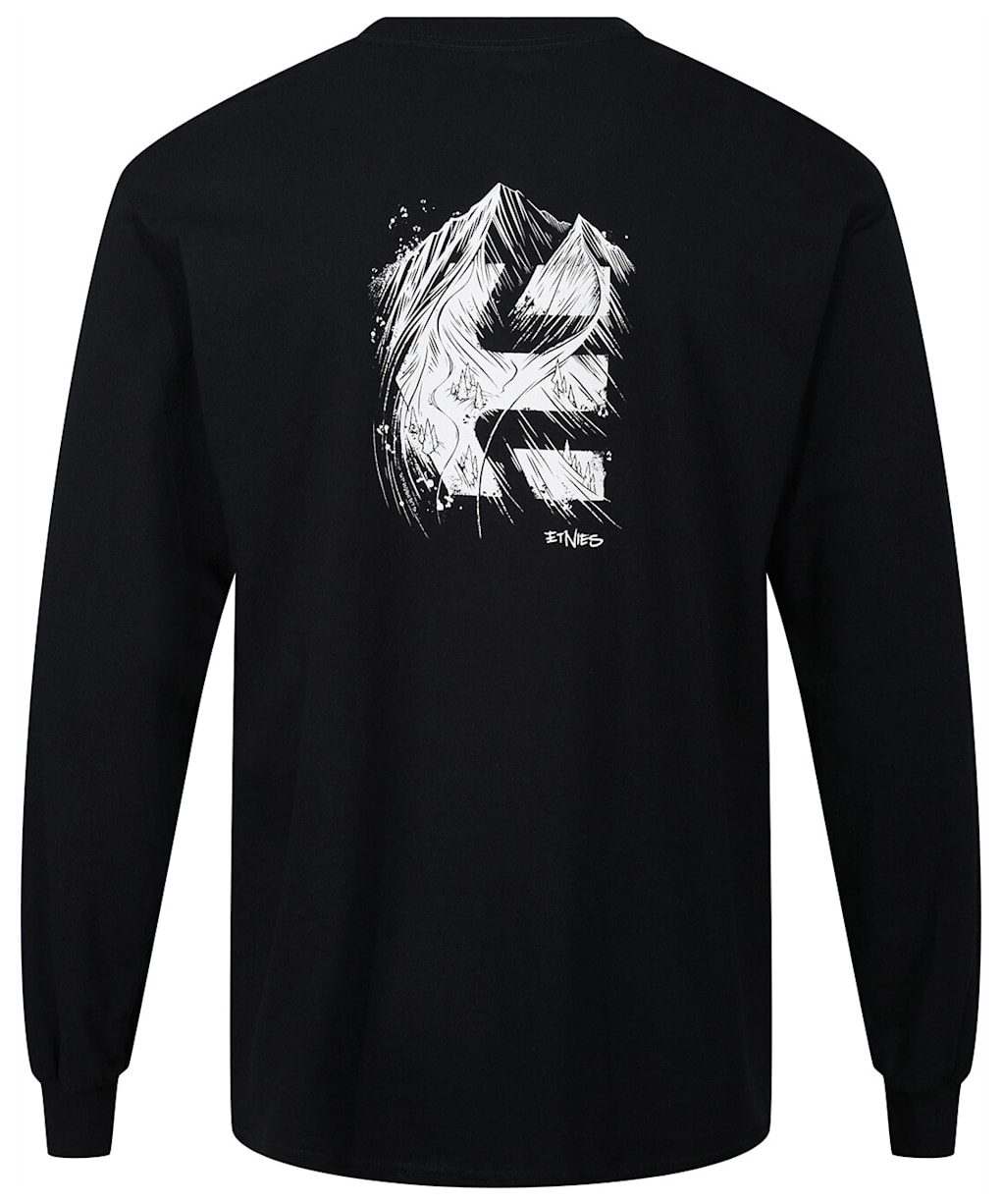 Men’s Etnies RP Double Arrow Long Sleeve Tee - Black