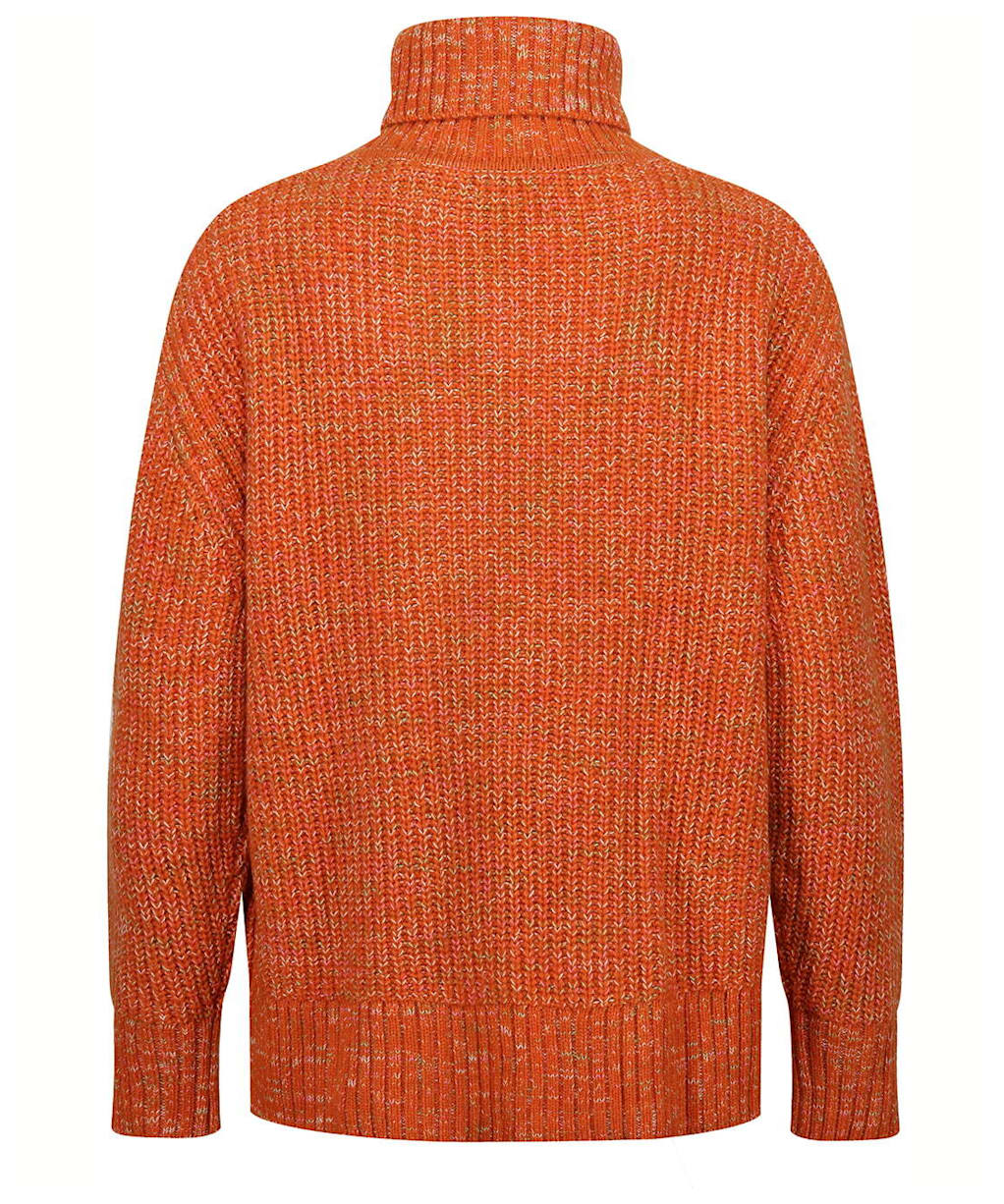 Women’s GANT Multi Colour Roll Neck Sweater - GOLDEN ORANGE