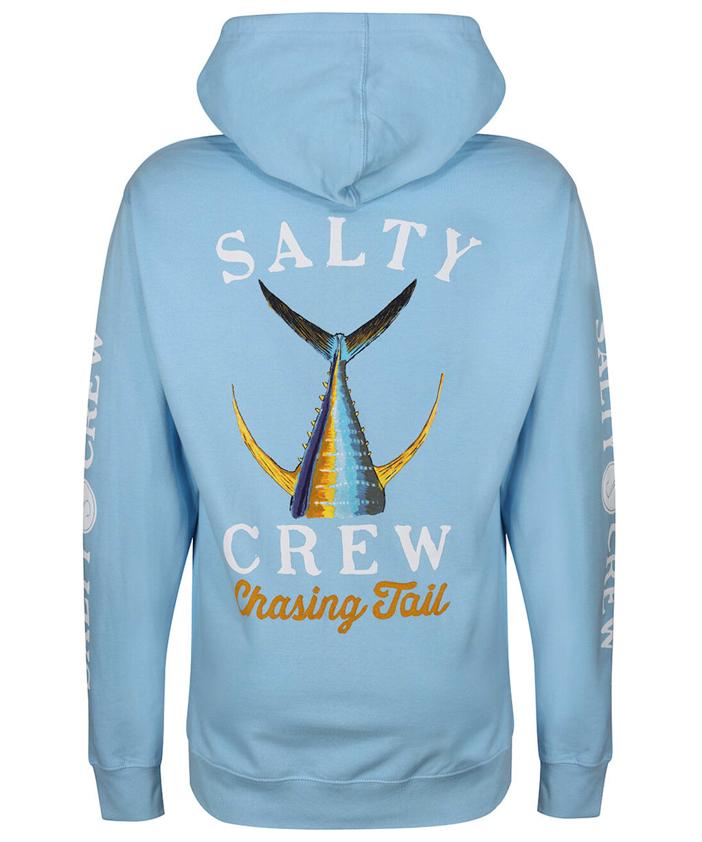 Men’s Salty Crew Tailed Fleece Hoodie - Light Blue